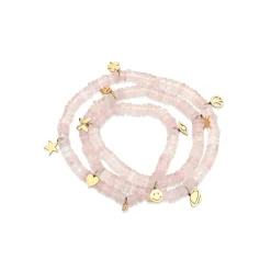 Pure Gold Tiny Multi-Charm Wrap Bracelet
