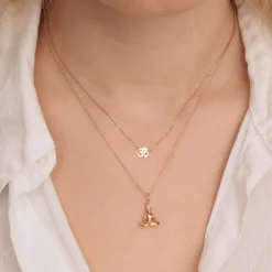 Pure Gold Tiny Om Necklace