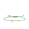 Pure Gold Tiny Palm Tree Cord Bracelet
