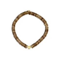 Pure Gold Tiny Paw on Smoky Topaz
