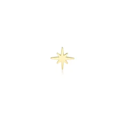Pure Gold Tiny Starburst Stud