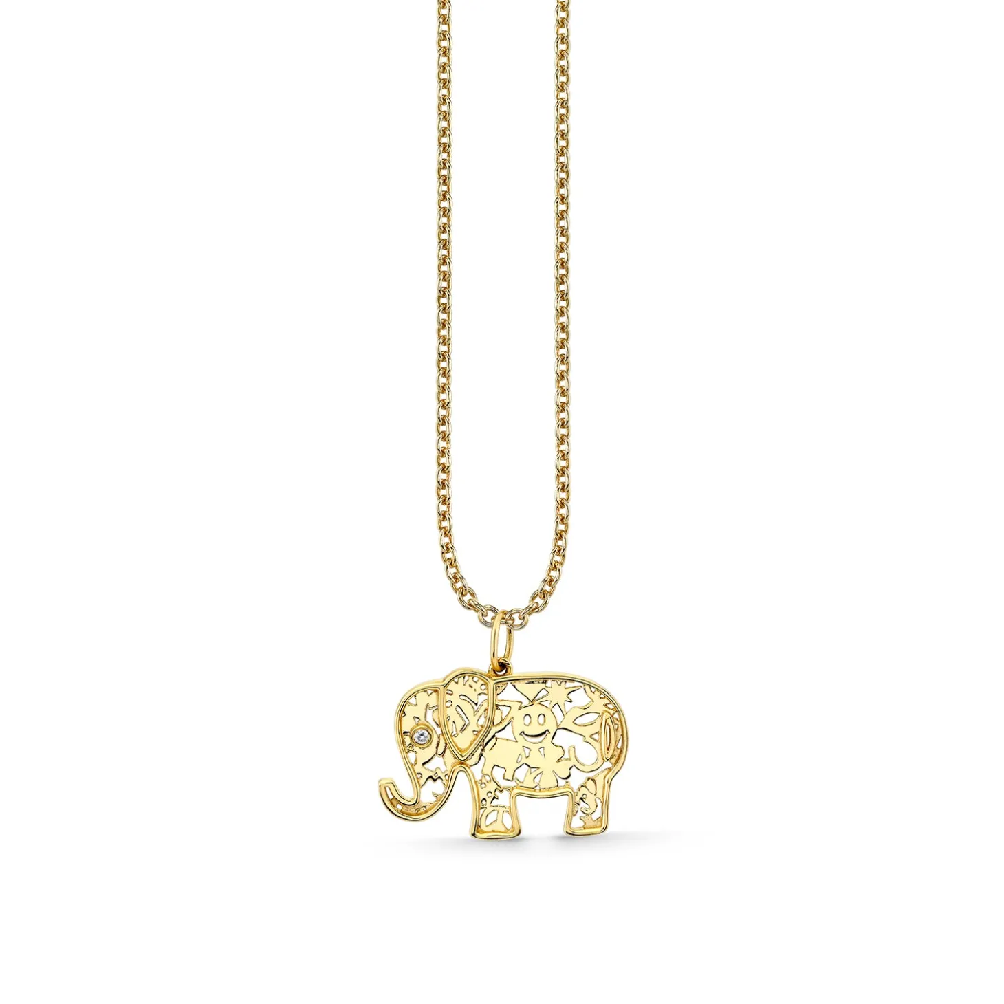 Pure Gold Wallpaper Elephant Charm