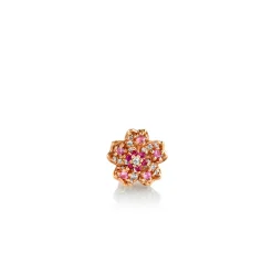Rose Gold & Diamond Sakura Stud
