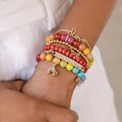 White Gold & Diamond Rondelle on Rainbow Jade